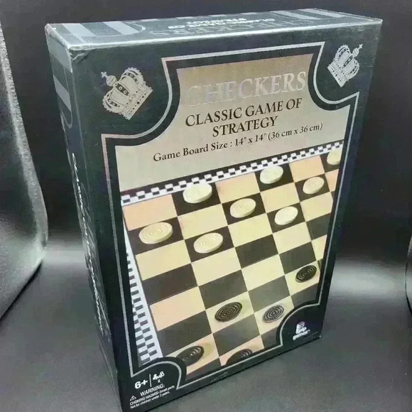 Pip Games Checkers CLASSIC GAME OF STRATEGY (2019 EDITION). NEW Sealed - Picture 4 of 8